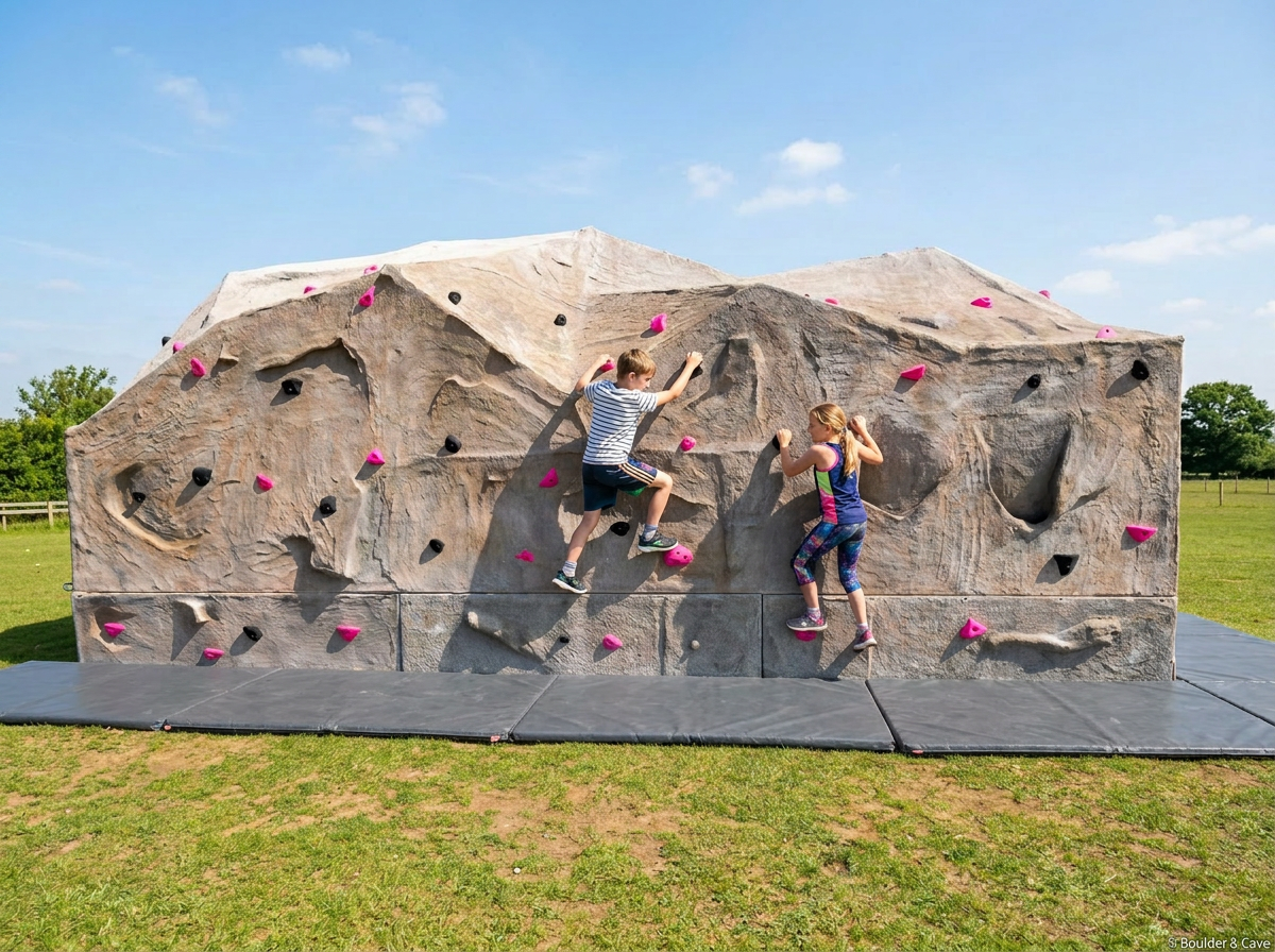 A Boulder & Cave mobile adventure attraction